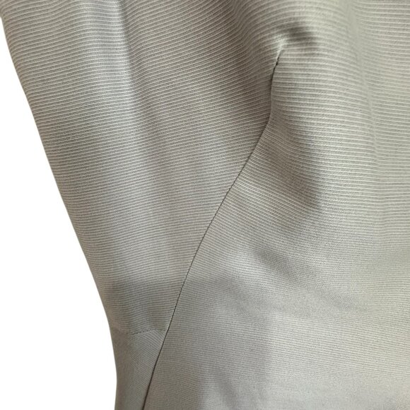 COS cotton silk cocoon midi dress gray Size 4 contemporary classic tailored - Picture 8 of 9